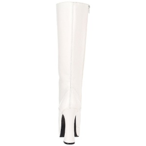 White Matte 13 cm ELECTRA-2020 High Heeled Womens Boots for Men