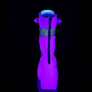 White Neon 11,5 cm SHAKER-70 cyberpunk platform boots