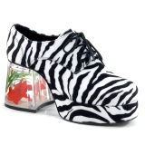 Zebra PIMP-02 scarpe da magnaccia uomo con tacco acquario pesci rossi