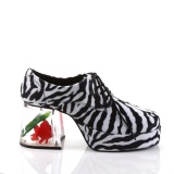 Zebra PIMP-02 scarpe da magnaccia uomo con tacco acquario pesci rossi